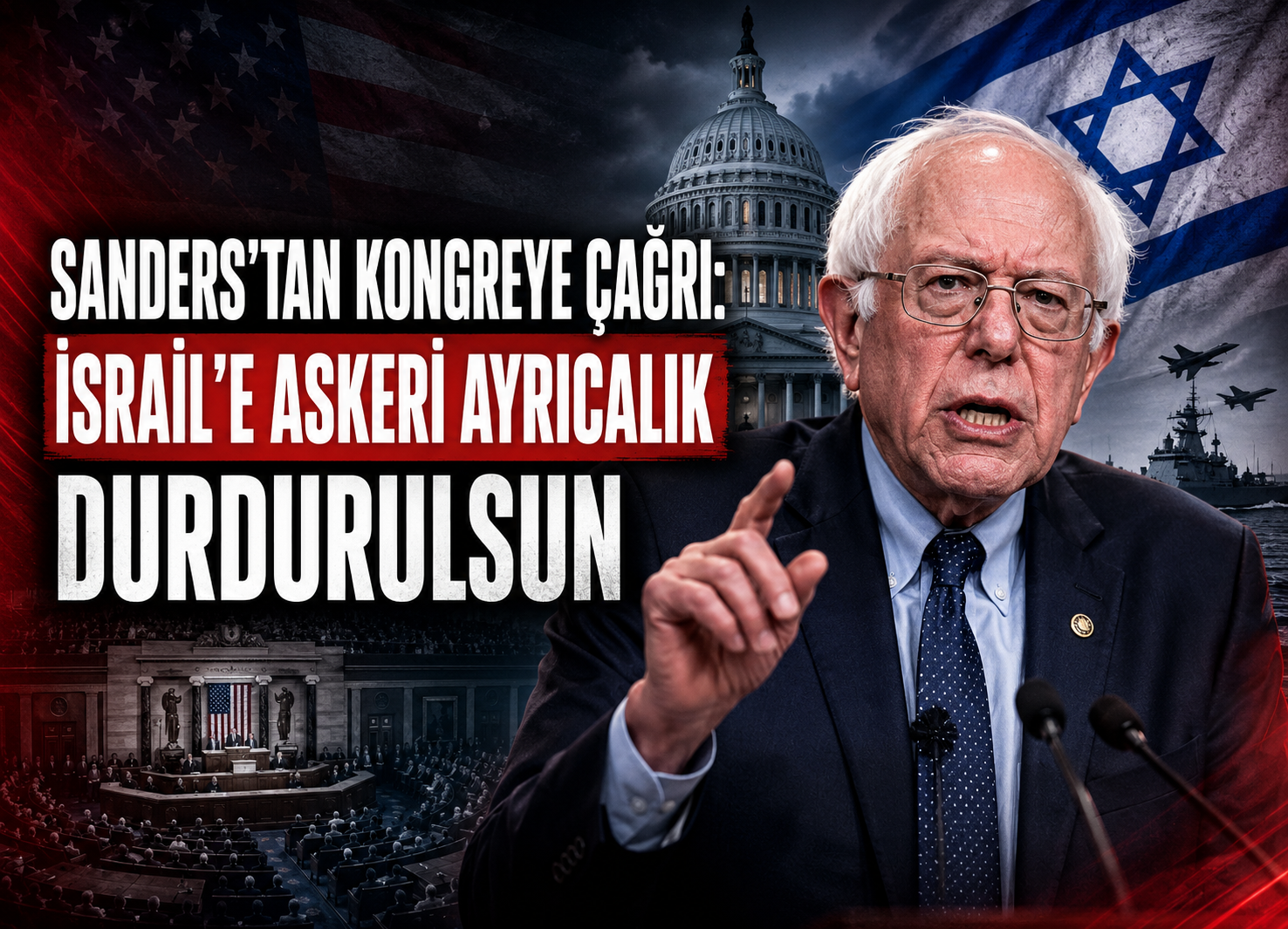 Sanders’tan Kongreye İsrail Çağrısı