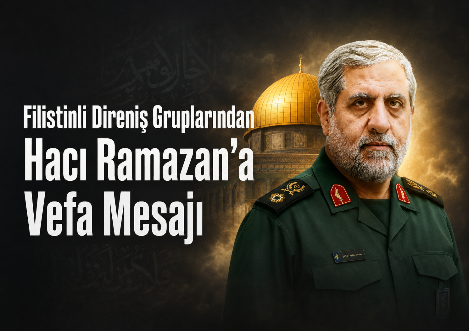 Filistinli Direniş Gruplarından Hacı Ramazan’a Vefa Mesajı