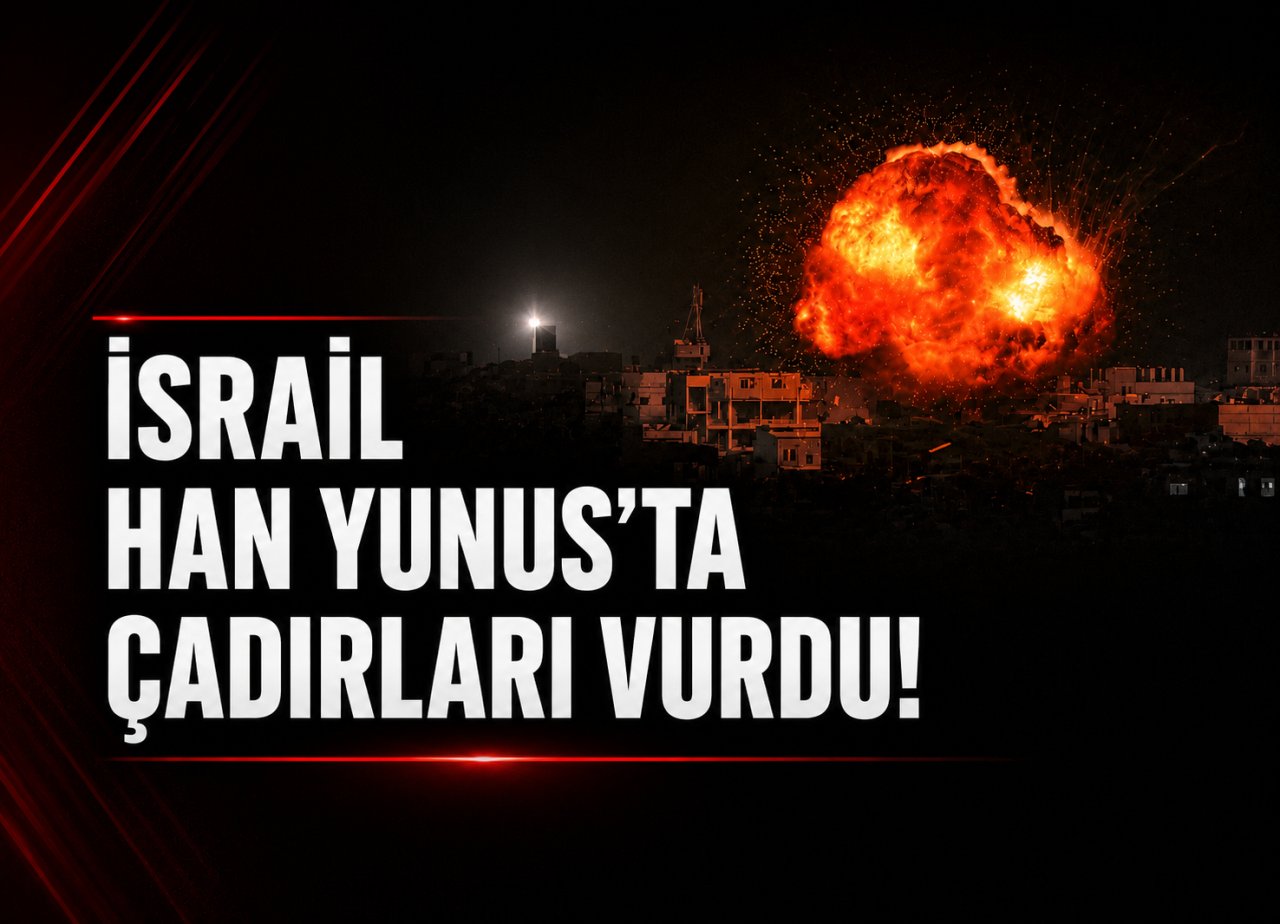 İşgalci İsrail Han Yunus’ta Yerinden Edilenlerin Çadırlarını Vurdu