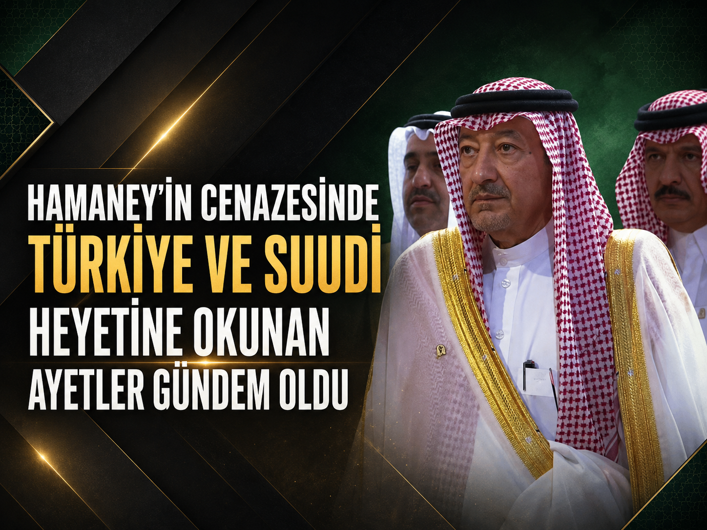 Suudi Heyetin Girişinde Okunan Ayet Gündem Oldu