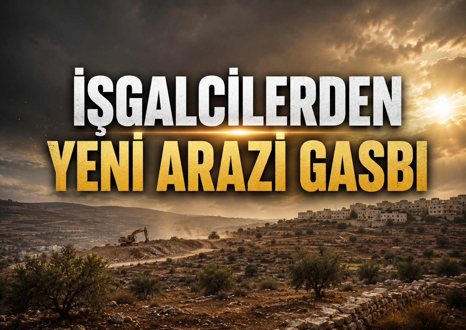 İşgalci İsrail, Doğu el-Leben Köyünde Arazi Gasbı İçin Yol Açtı