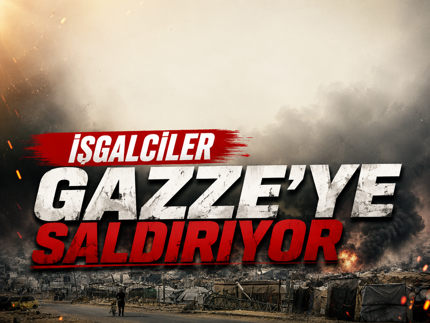Katil rejim Gazze'ye saldırıyor!