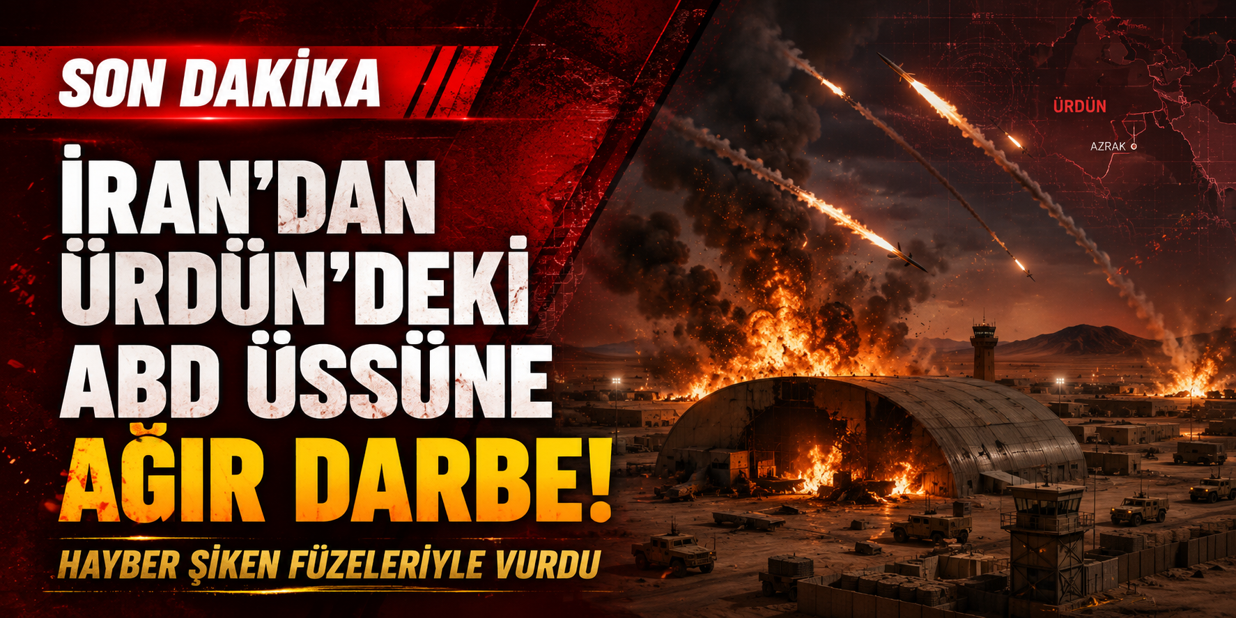 İRAN’DAN ÜRDÜN’DEKİ ABD ÜSSÜNE AĞIR DARBE!”