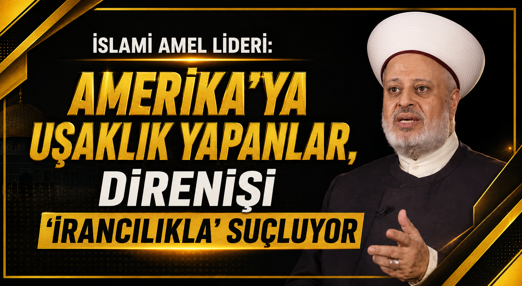 İslami Amel Lideri: Amerika'ya uşaklık yapanlar, Direnişi 'İrancılıkla' suçluyor