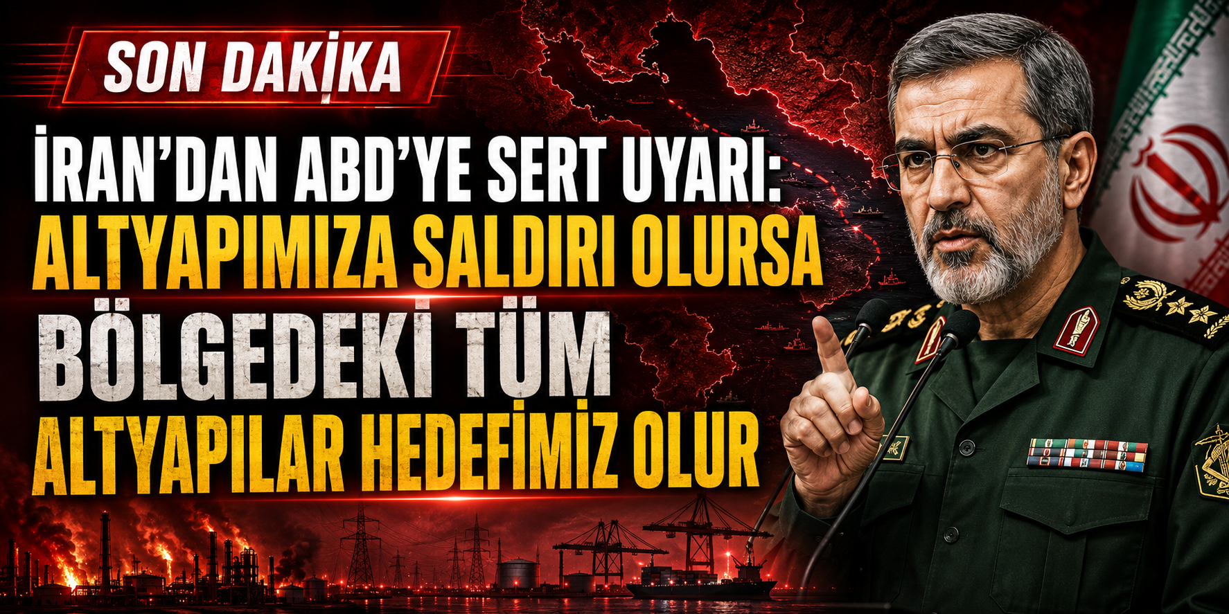 İRAN’DAN ABD’YE SERT UYARI: ALTYAPIMIZ VURULURSA BÖLGEDEKİ TÜM ALTYAPILAR HEDEF OLUR