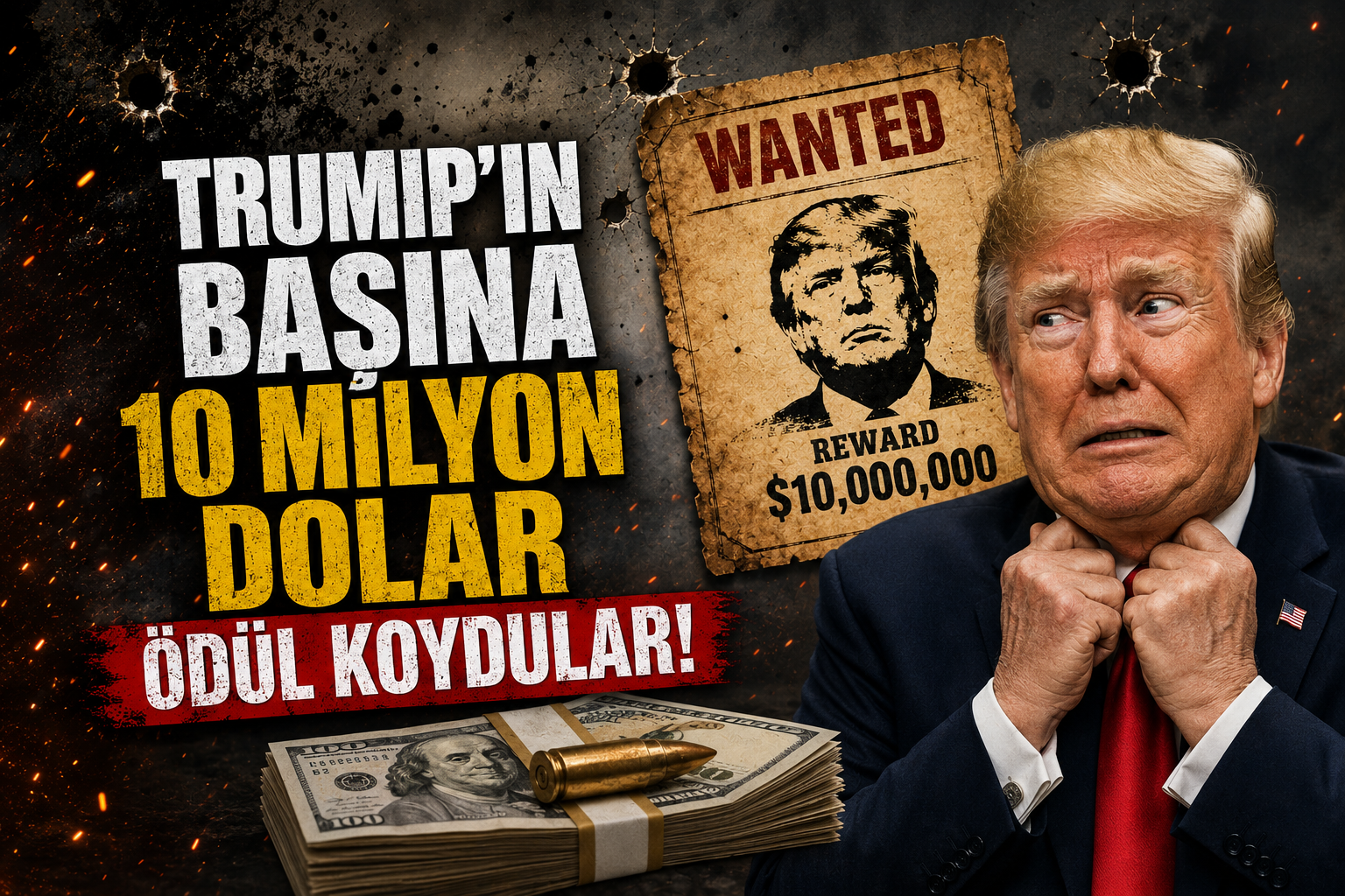 Trump’ın başına 10 milyon dolar ödül koydular