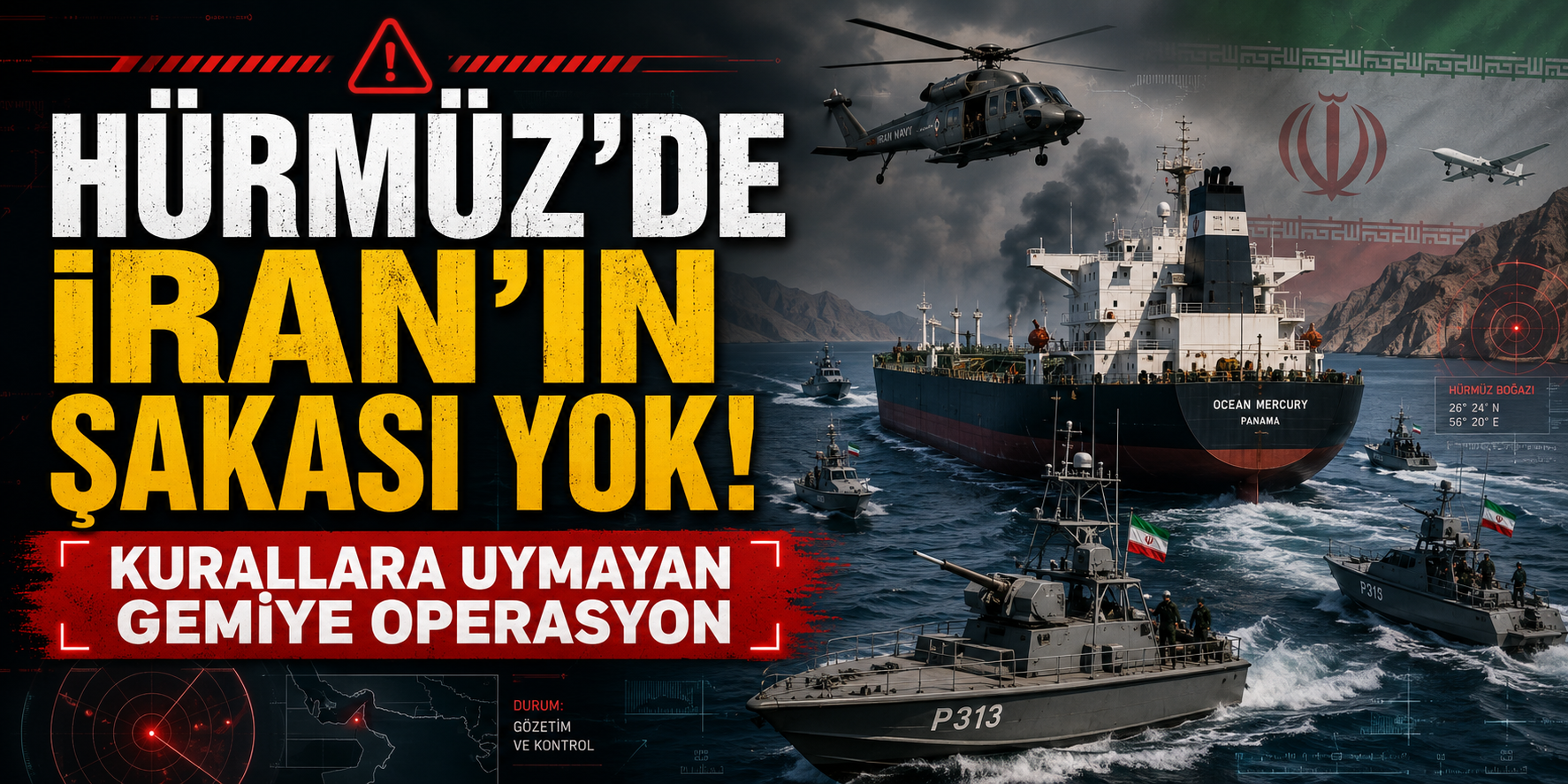 Hürmüz'de Bir Gemi Kural İhlali Yaptı: Patlama ve Yangın...