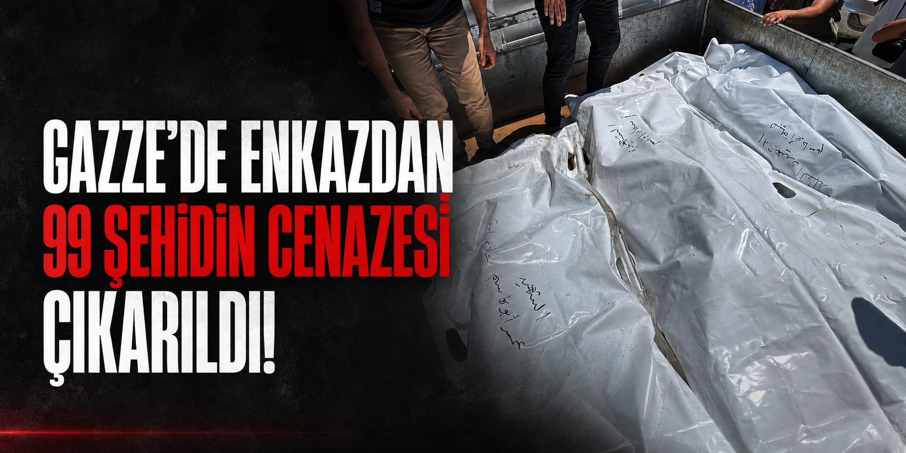 Gazze’de enkazdan 99 şehidin cenazesi çıkarıldı!