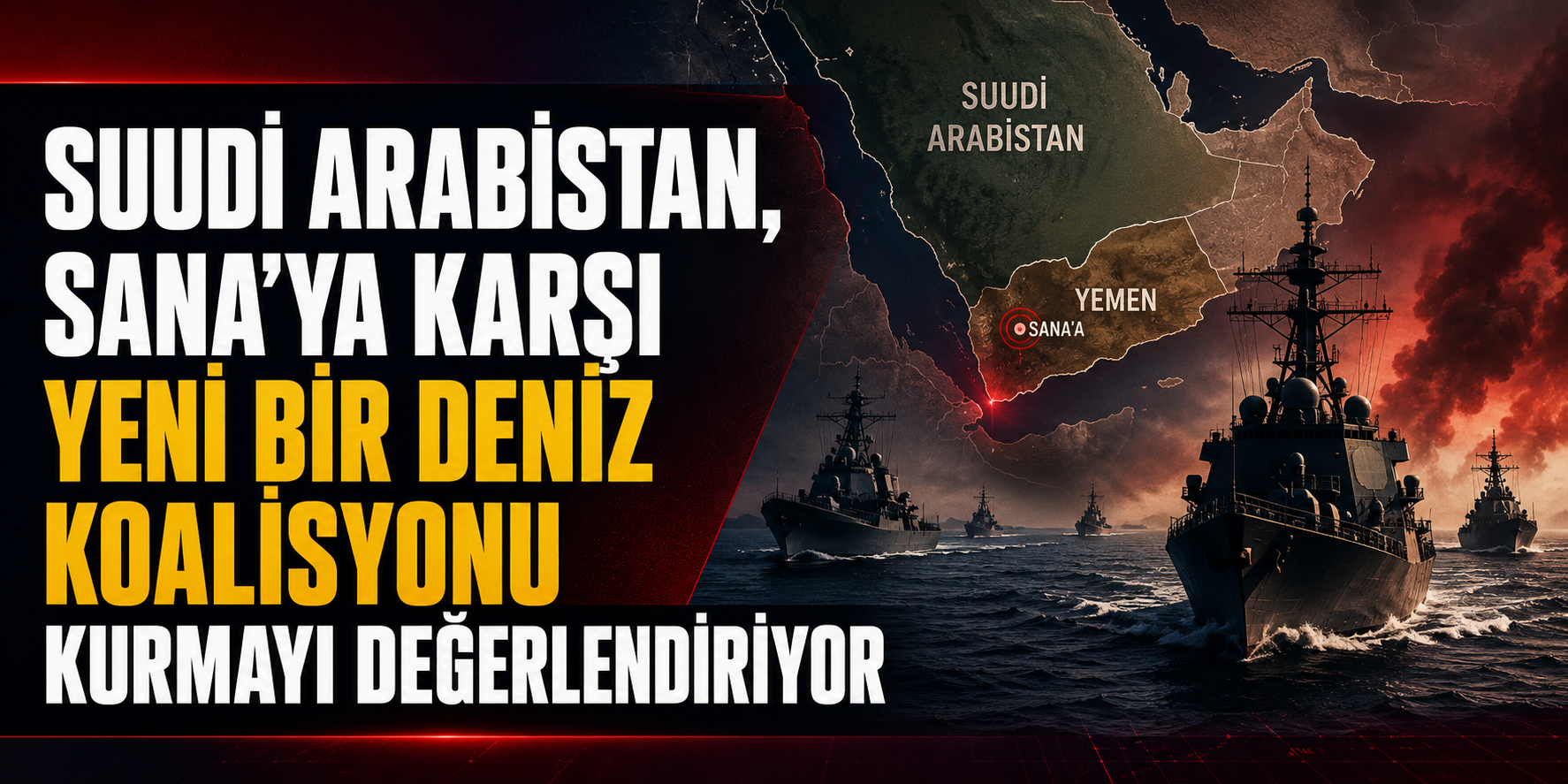 SUUDİ ARABİSTAN, SANA’YA KARŞI YENİ BİR DENİZ KOALİSYONU KURMAYI DEĞERLENDİRİYOR