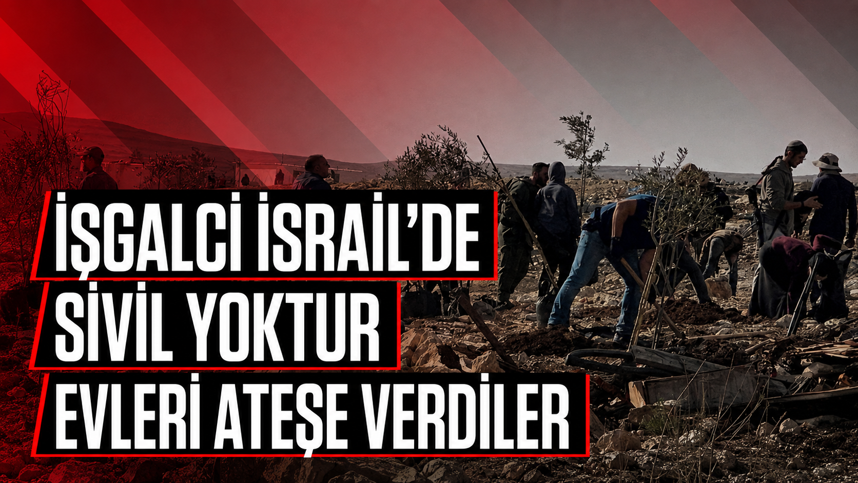 İşgalci Yerleşimciler Filistinlilerin Evlerini Ateşe Verdi: 6 Yaralı