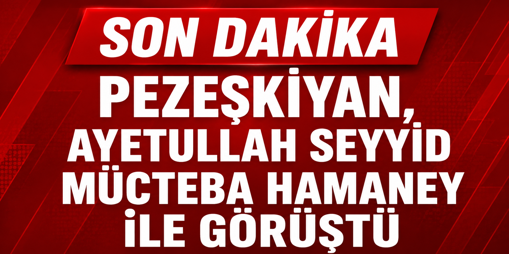 Pezeşkiyan ile Mücteba Hamaney'den önemli görüşme!