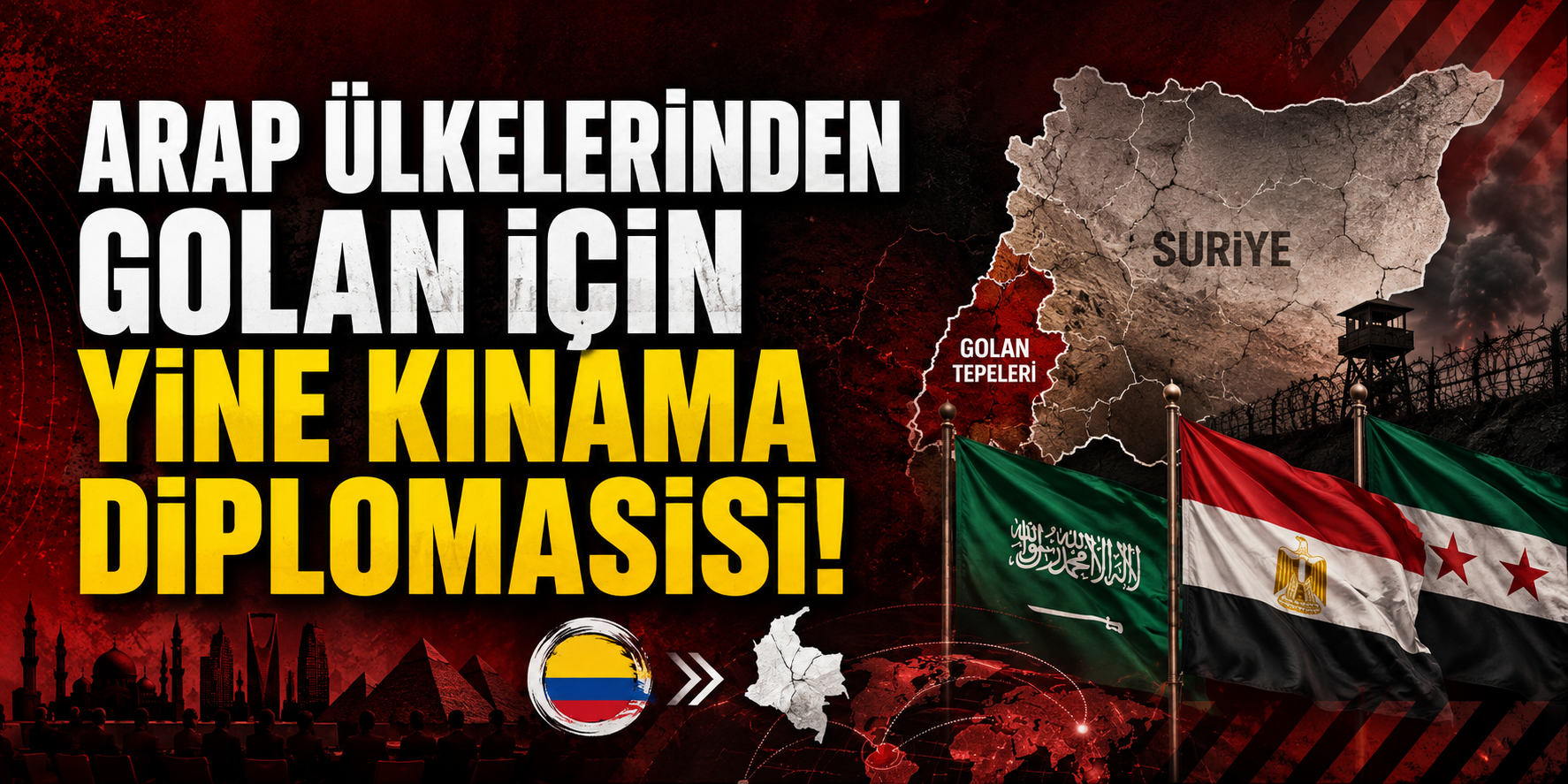 ARAP ÜLKELERİNDEN GOLAN İÇİN YİNE KINAMA DİPLOMASİSİ!