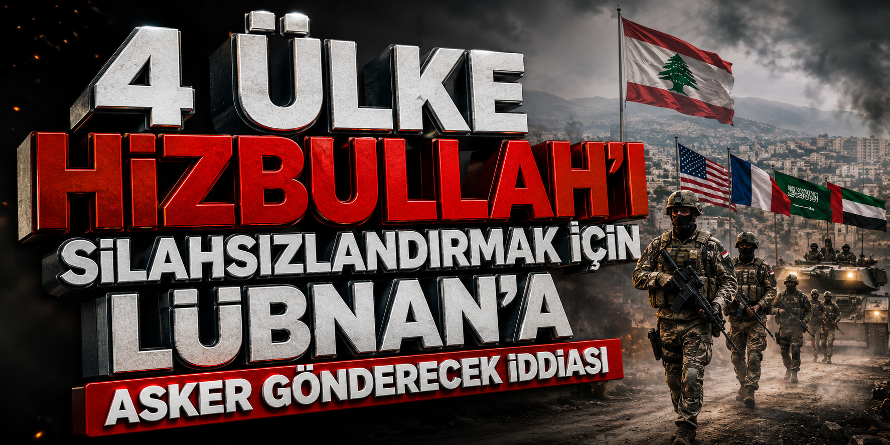 4 ülke Hizbullah'ı silahsızlandırmak için Lübnan'a asker gönderecek iddiası
