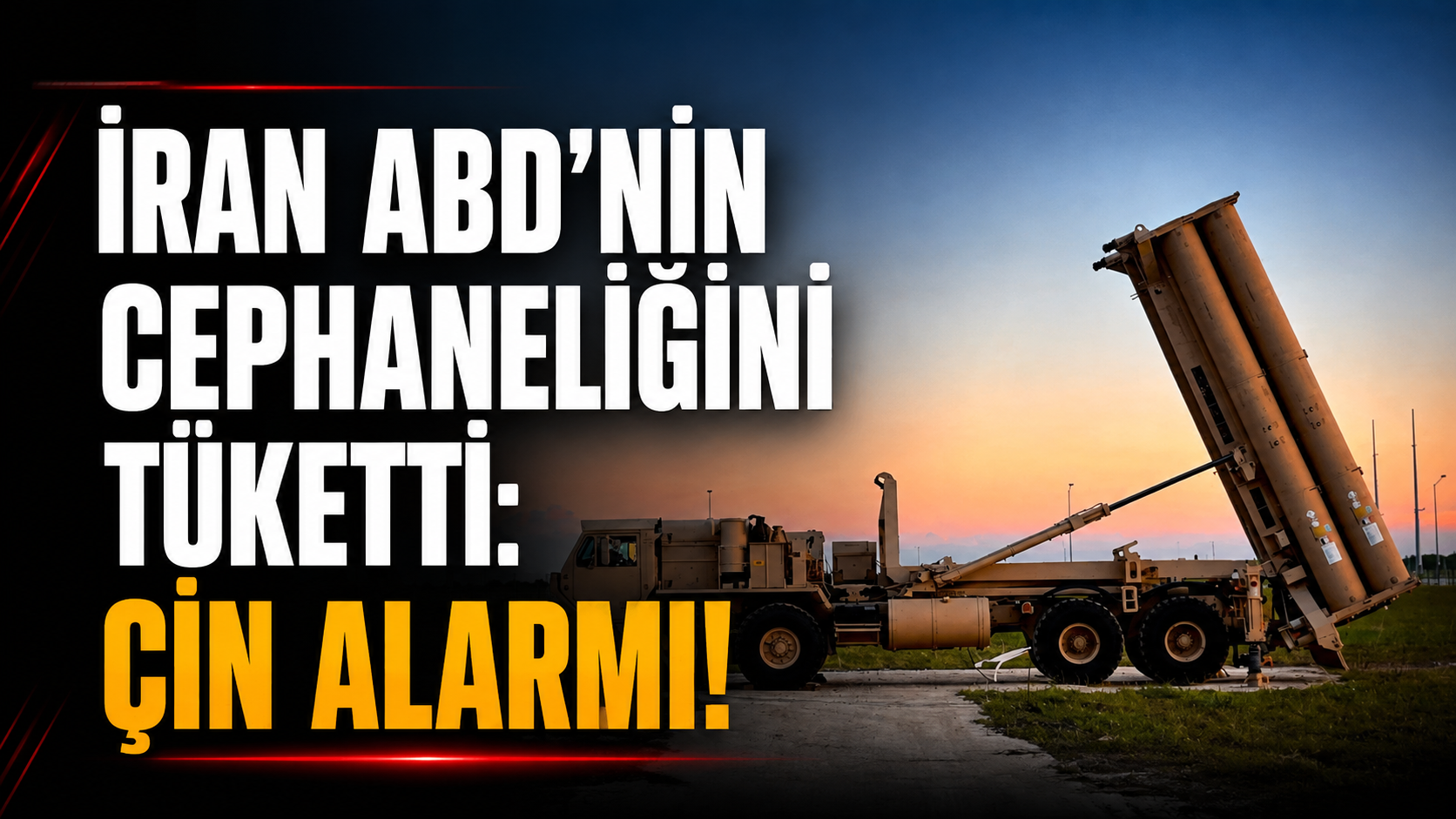 İran ABD’nin cephaneliğini tüketti: Çin alarmı!