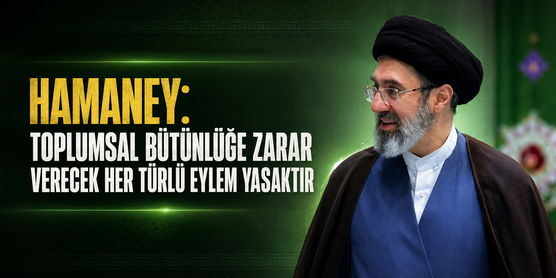Hamaney: Toplumsal bütünlüğe zarar verecek her türlü eylem yasaktır