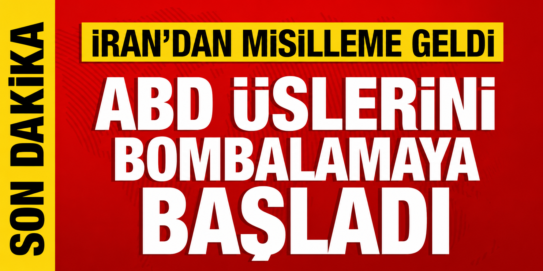 İran, ABD üslerini bombalamaya başladı