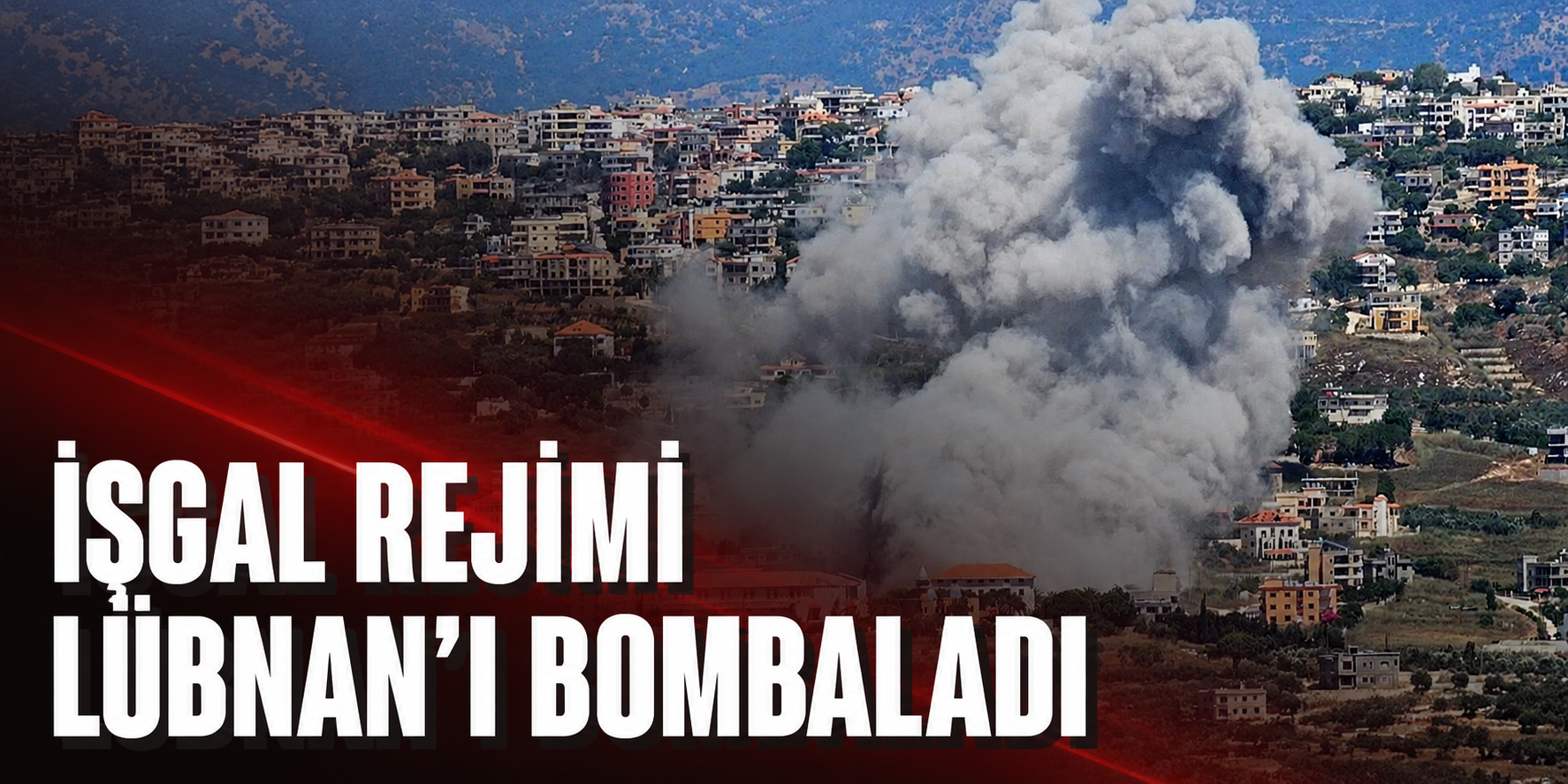 İşgal rejimi Lübnan'ı bombaladı