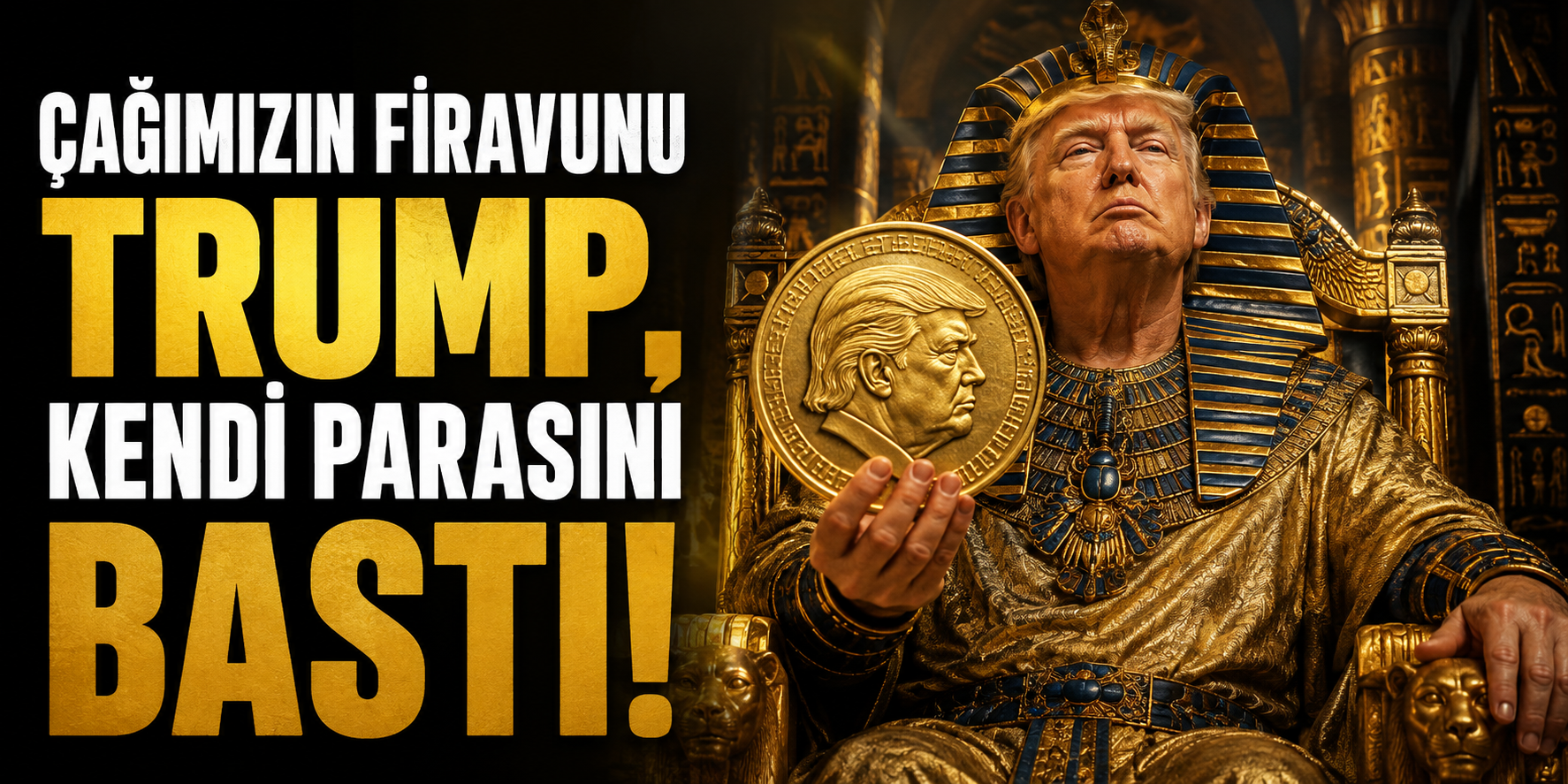 Çağımızın Firavunu Trump, kendi parasını bastı!