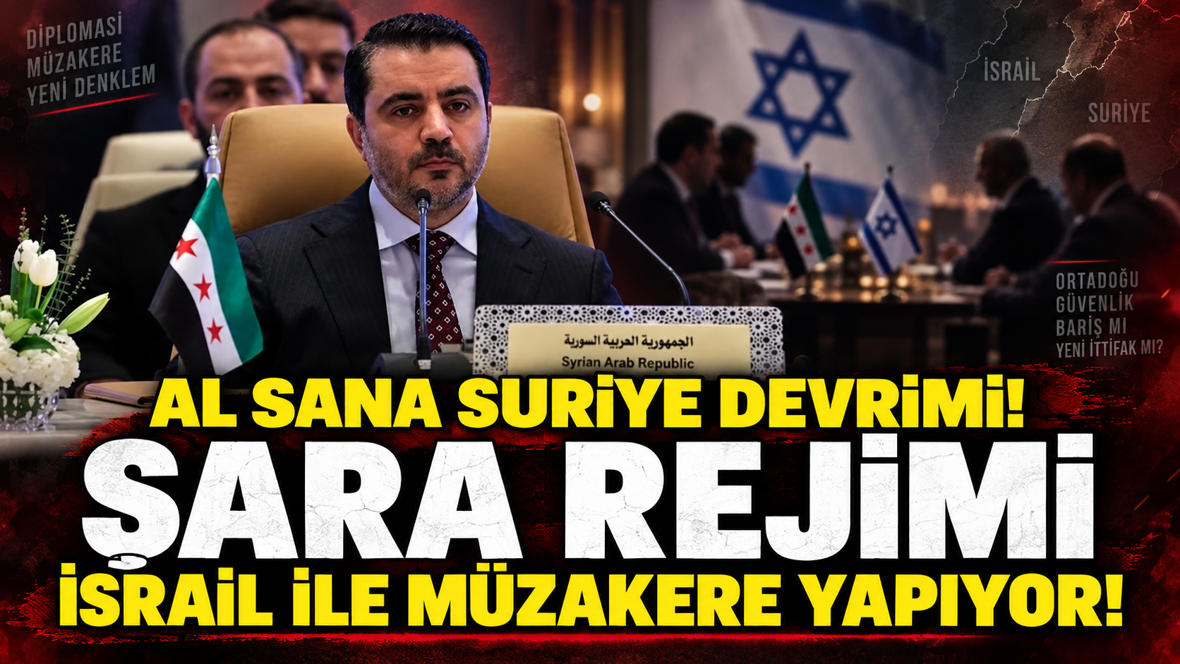 ŞARA YÖNETİMİNDEN İSRAİL’E KARŞI SESSİZ DİPLOMASİ!