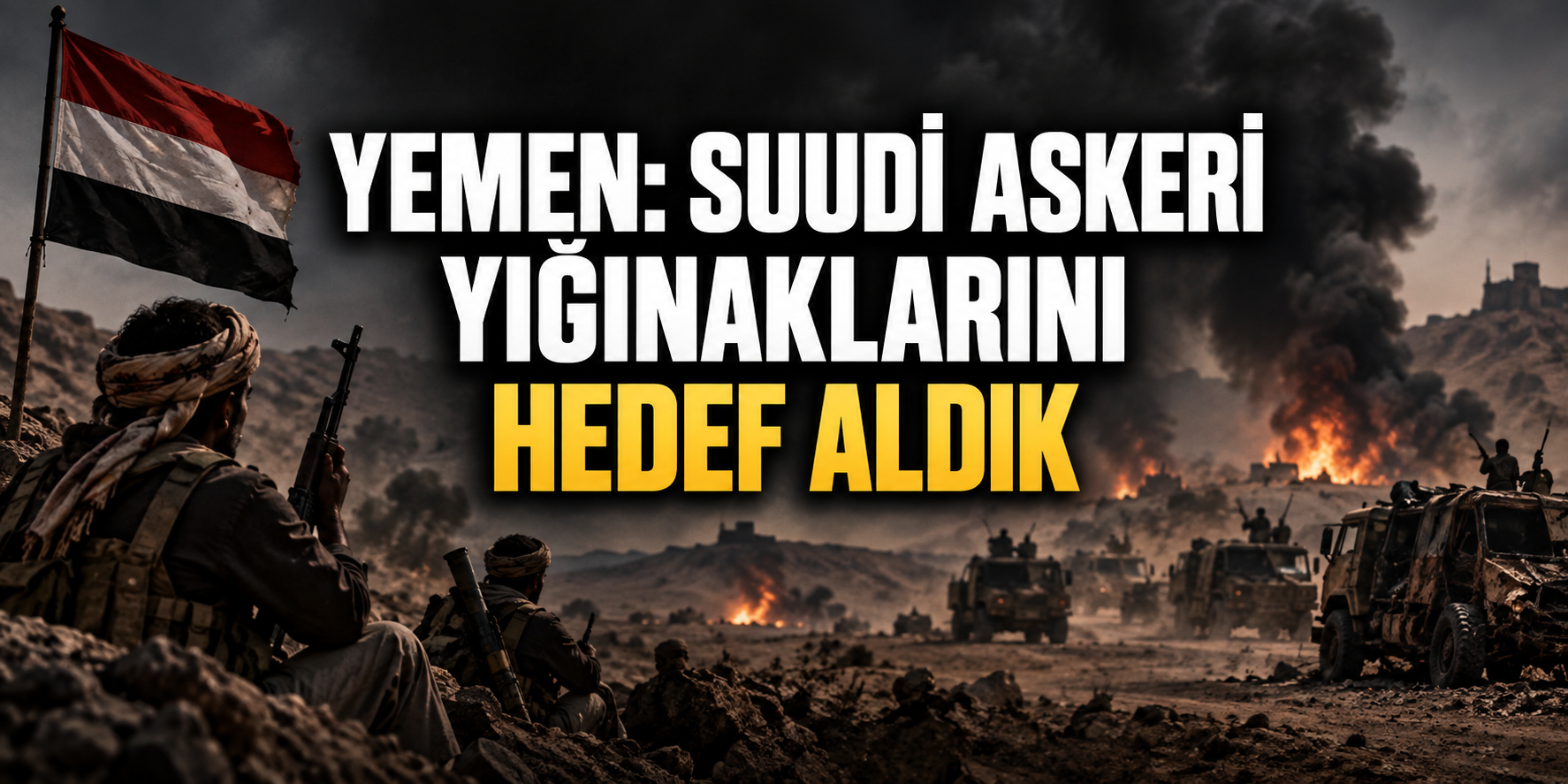 YEMEN, SUUDİ ARABİSTAN’A BAĞLI ASKERİ YIĞINAKLARI HEDEF ALDI
