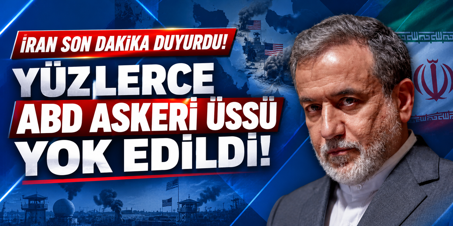 İran son dakika duyurdu! Yüzlerce ABD askeri üssü yok edildi!