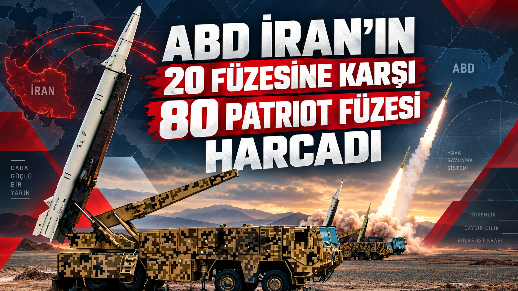 ABD İran'ın 20 füzesine karşı 80 patriot füzesi harcadı
