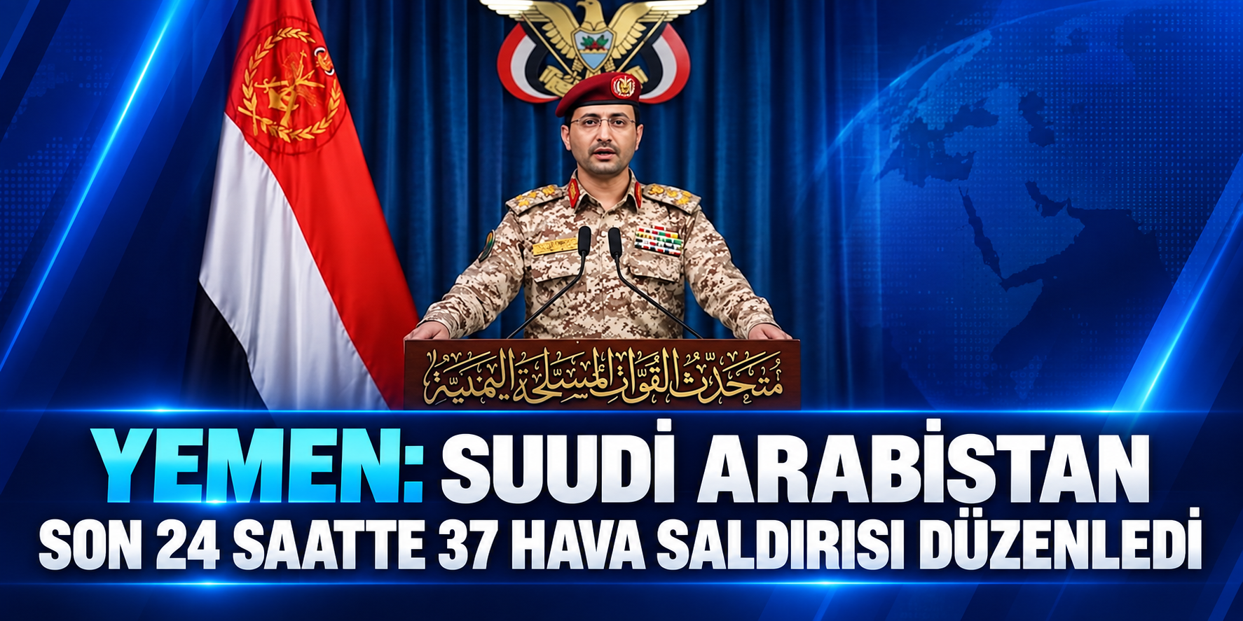SUUDİ SAVAŞ UÇAKLARI YEMEN’İ 24 SAATTE 37 KEZ VURDU
