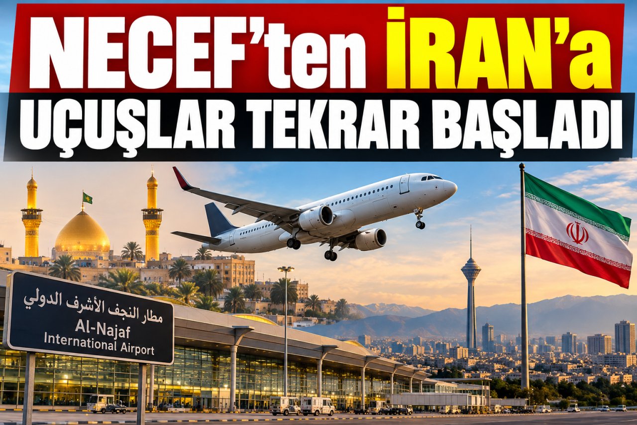 Irak Havayolları, Necef ve İran havaalanları arasındaki uçuşlara yeniden başladı.
