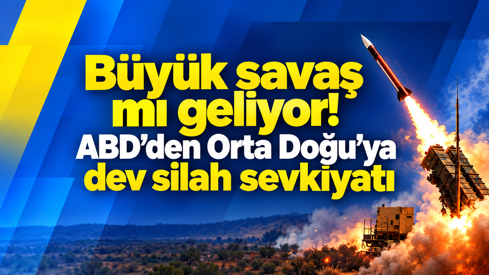 Büyük savaş mı geliyor! ABD’den Orta Doğu'ya dev silah sevkiyatı
