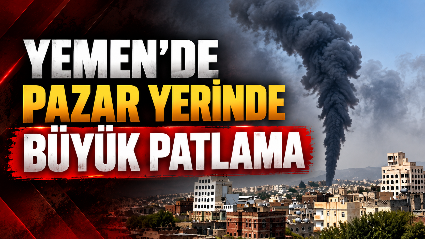 Suudi Arabistan Yemen'de pazar yerine saldırdı