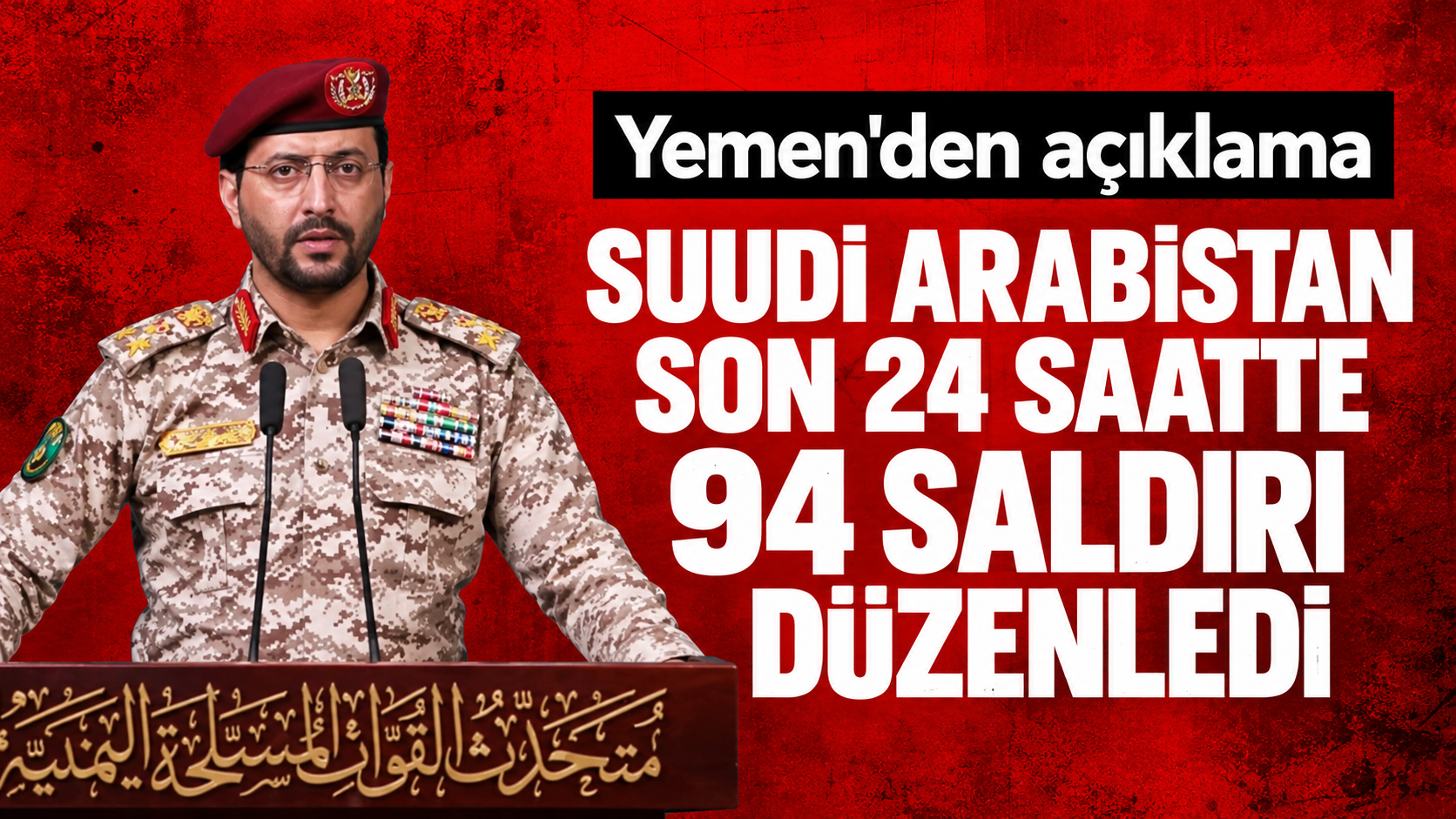 Yemen: Suudi Arabistan son 24 saatte 94 saldırı düzenledi