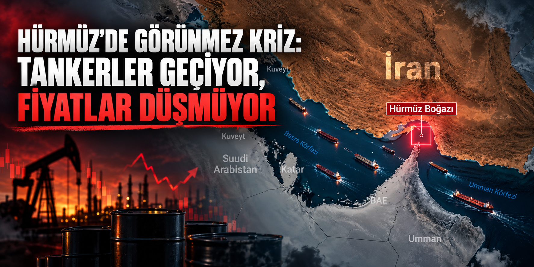 Hürmüz’de görünmez kriz: Tankerler geçiyor, fiyatlar düşmüyor