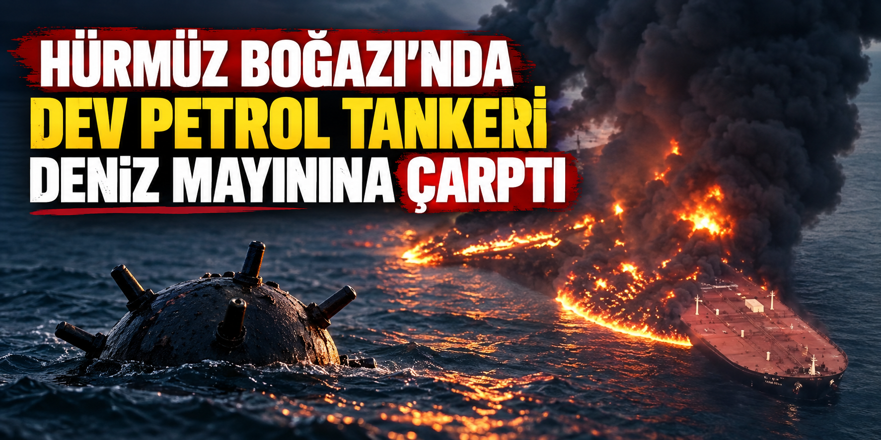 Hürmüz Boğazı'nda Dev Petrol Tankeri Mayına Çarptı!