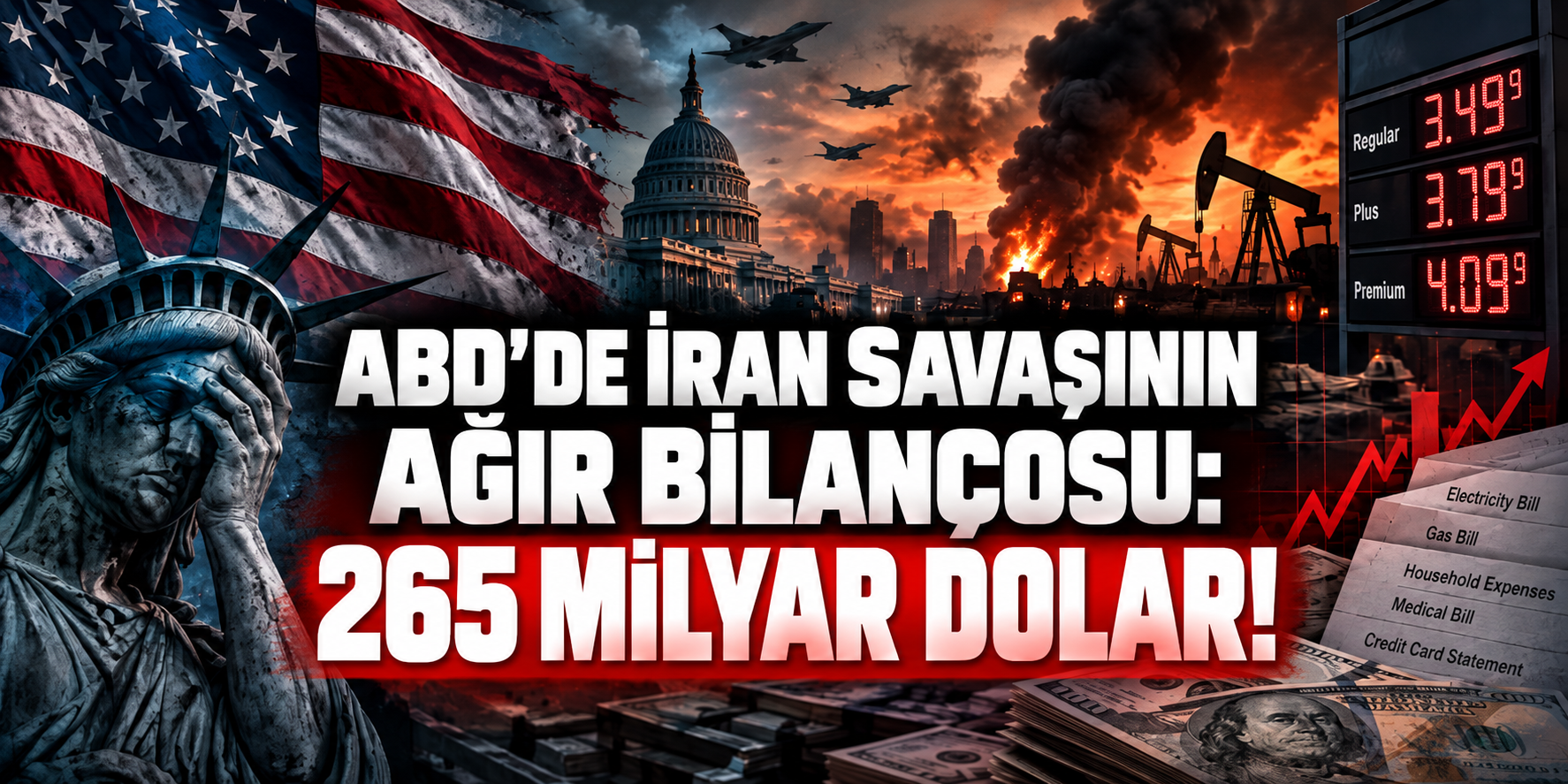 İran Savaşı ABD Halkının Cebini Yakıyor: Hane Başına 2 Bin Dolar!
