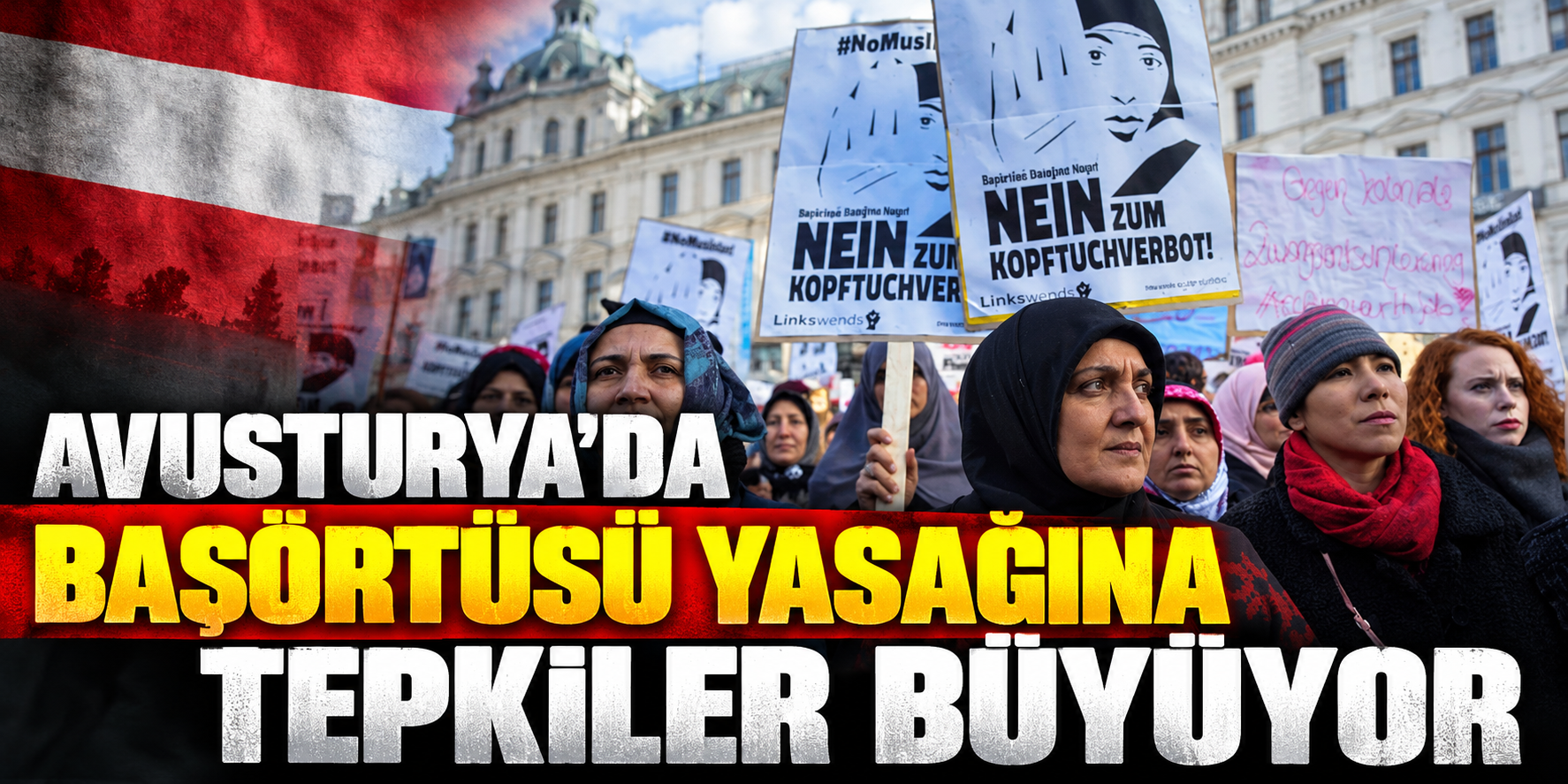 Avusturya’da Başörtüsü Yasağına Tepkiler Büyüyor: Öğrenciler ve Aileler Protesto Ediyor