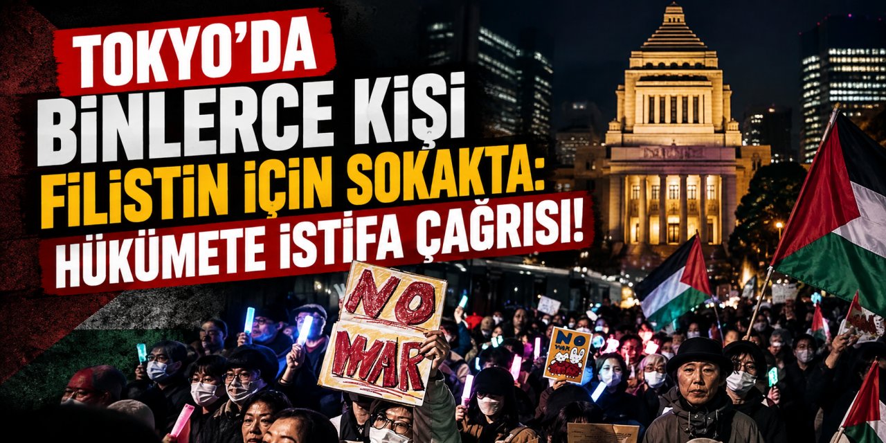 Japonya'da Filistin'e Destek Gösterisi: Binlerce Kişi Başbakanın İstifasını İstedi!