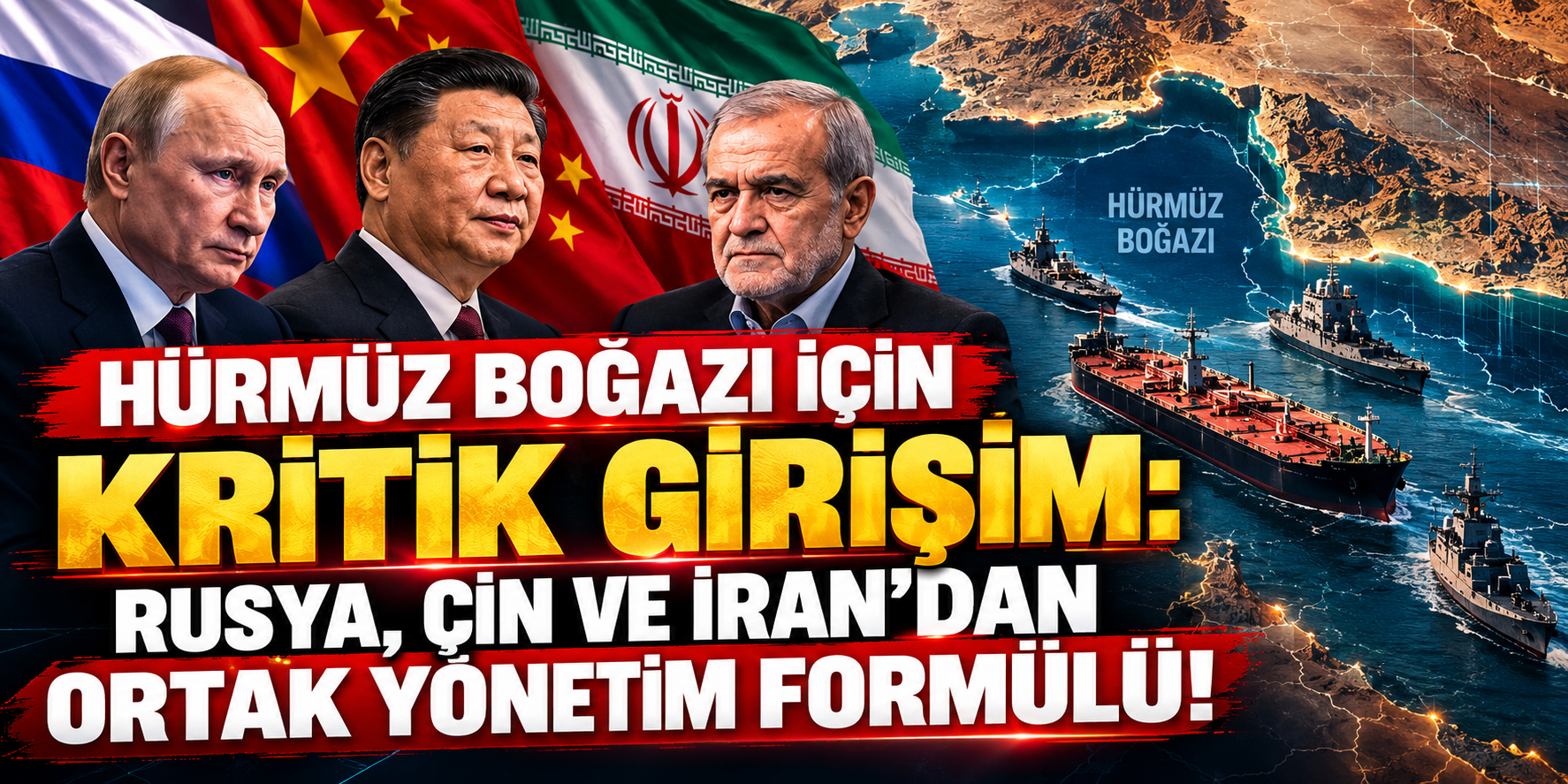İran'dan Yeni Diplomatik Hamle: Rusya ve Çin'den Hürmüz İçin Ortak Yönetim Girişimi!