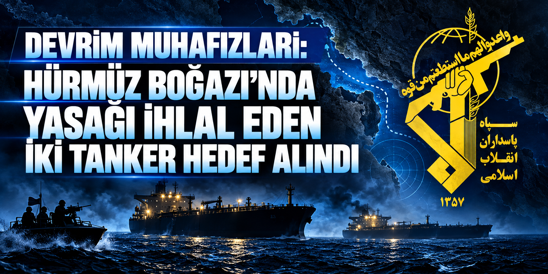 Devrim Muhafızları: Hürmüz Boğazı’nda yasağı ihlal eden iki tanker hedef alındı
