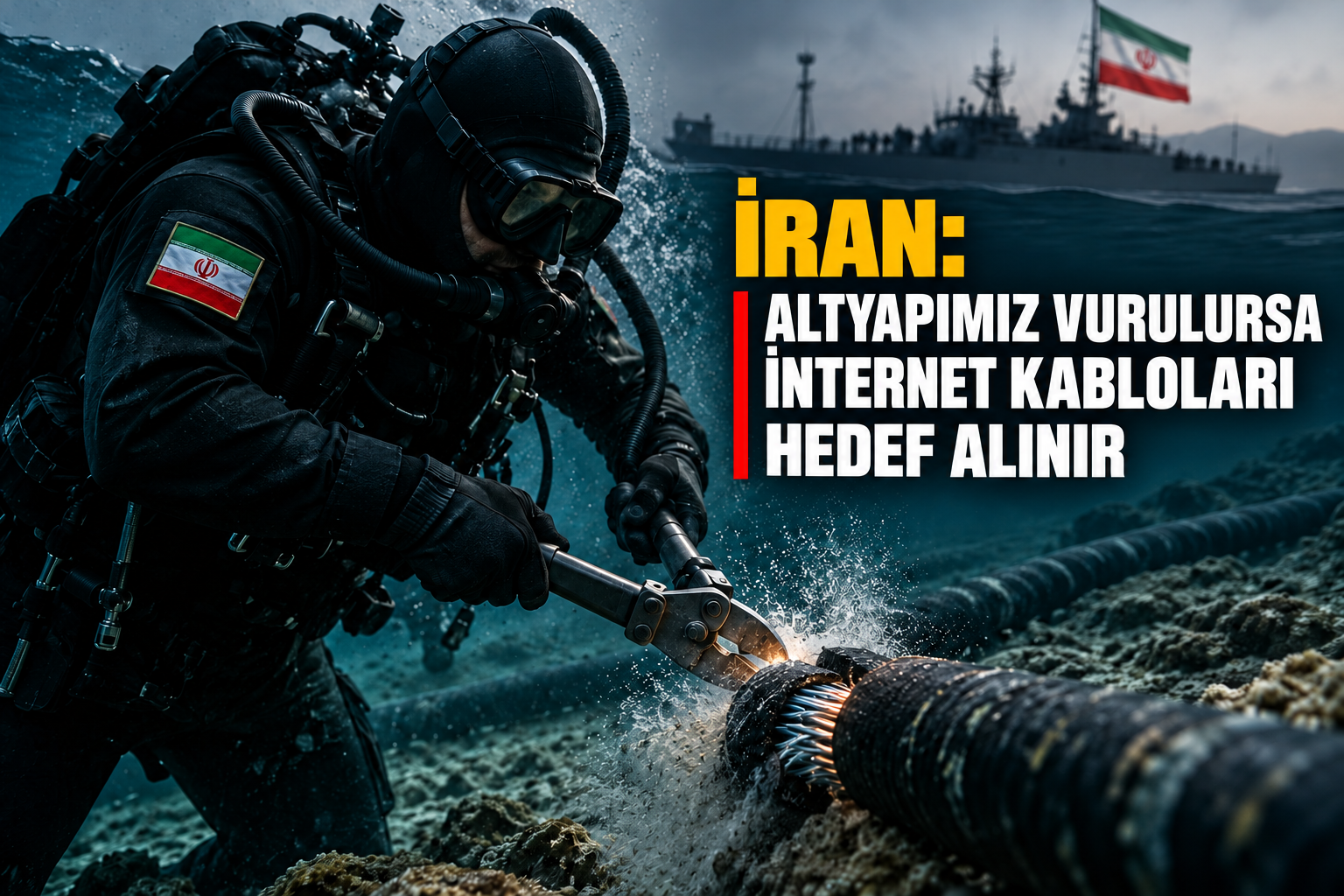 İran’dan Hürmüz uyarısı: Altyapımız vurulursa internet kabloları hedef alınır