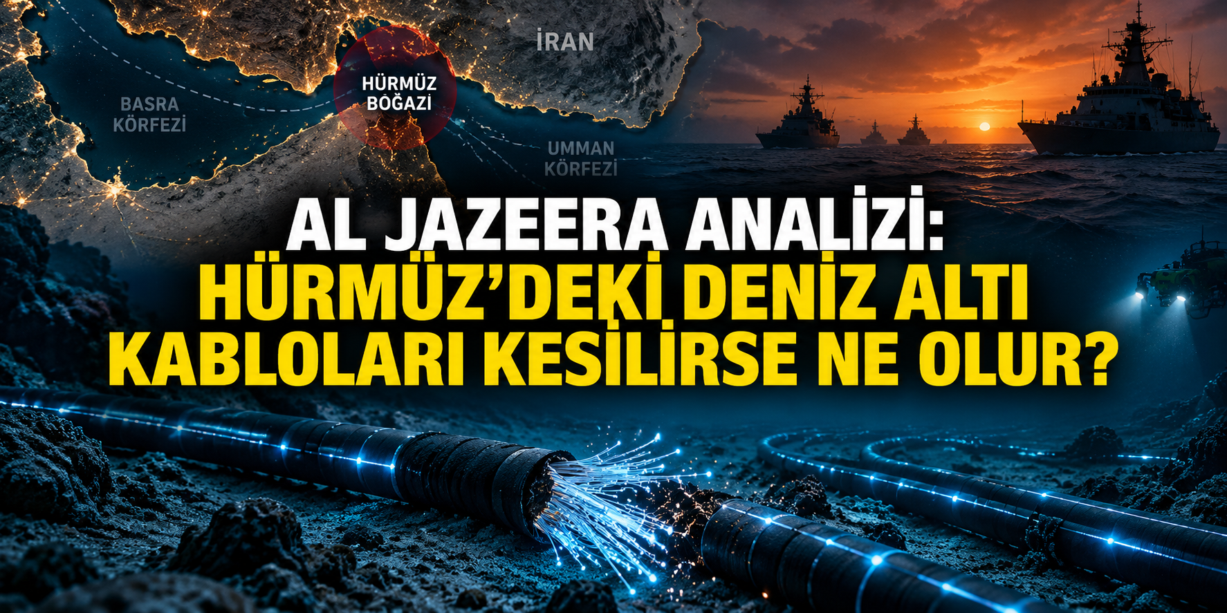 Al Jazeera analizi: Hürmüz’deki deniz altı kabloları kesilirse ne olur?