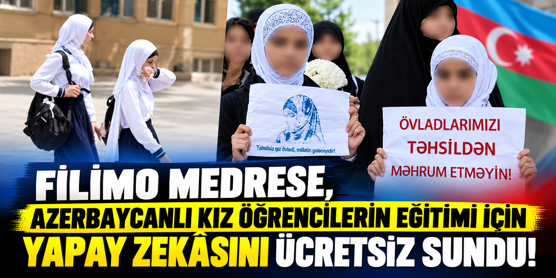 Filimo Medrese, Azerbaycanlı Kız Öğrencilerin Eğitimi İçin Yapay Zekâsını Ücretsiz Sundu