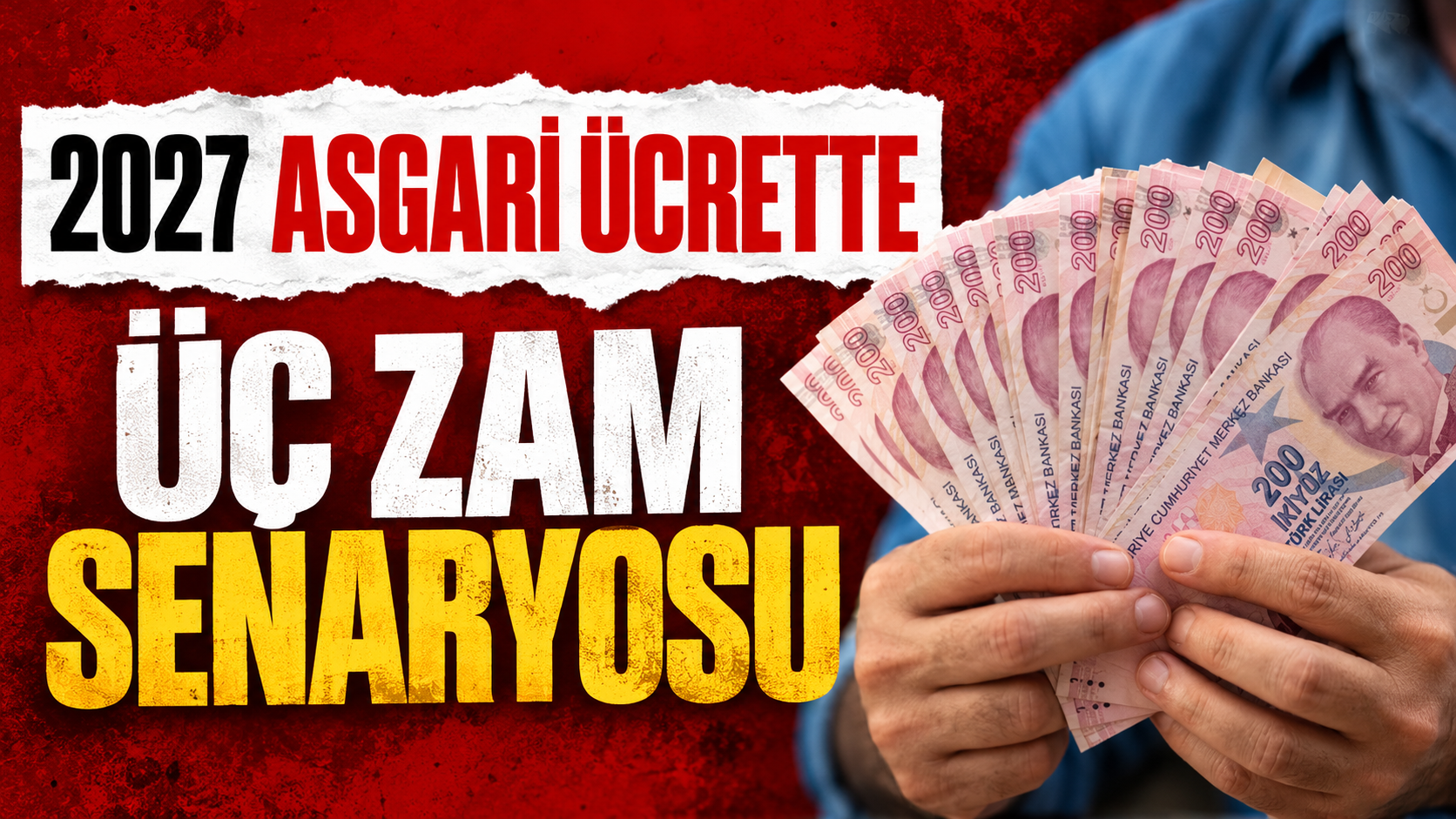 2027 asgari ücrette üç zam senaryosu