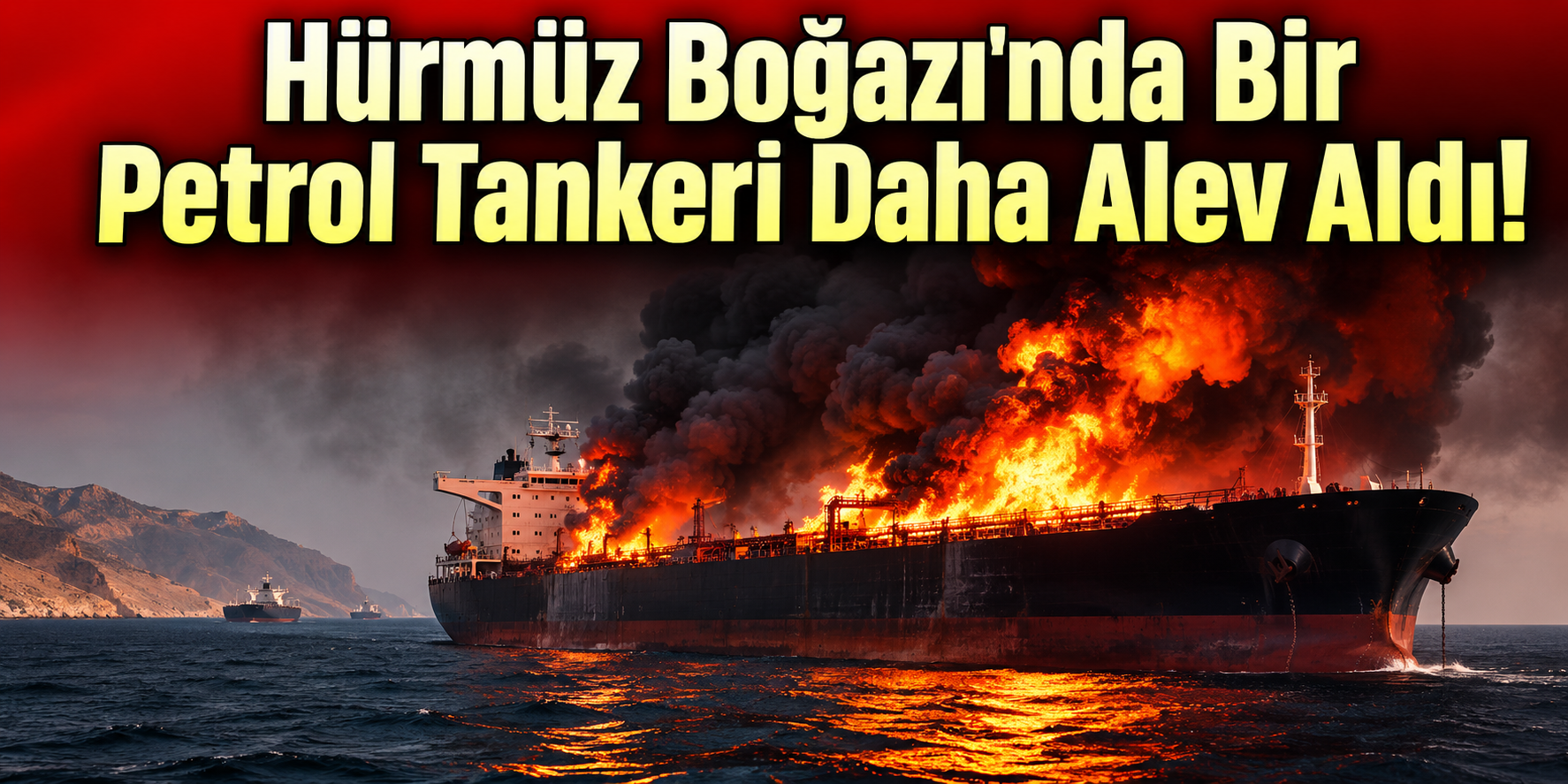 Hürmüz Boğazı'nda Bir Petrol Tankeri Daha Alev Aldı!