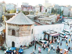 Taksim'de Filistin Çadırı