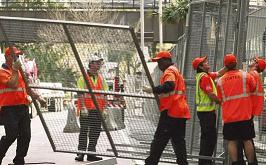 Liderler Zirvesi İçin 'Demir Perde' Çekildi