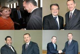 Erdoğan Liderlerle Görüştü