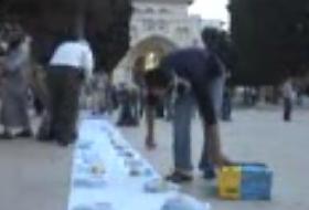 Mescid-i Aksa'da İftar (VİDEO)