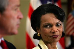 Bush ve Rice Konferans Hazırlıklarını Yapmış