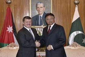 Ürdün Kralı, Müşerref'le Görüştü