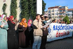 Kocaeli'de 143. Başörtüsü Eylemi